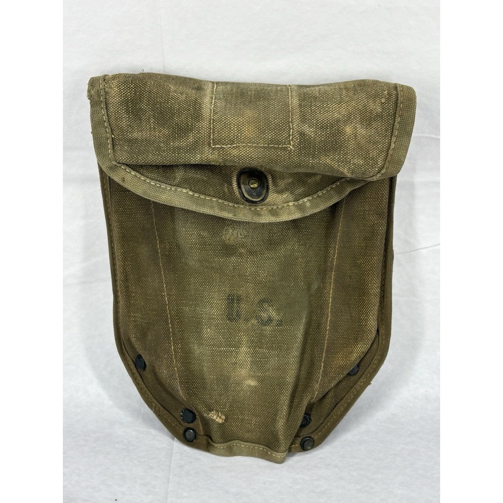 US WW2 M1943 Shovel Cover Entrenching E Tool Case Pouch Stamped Theater Weather